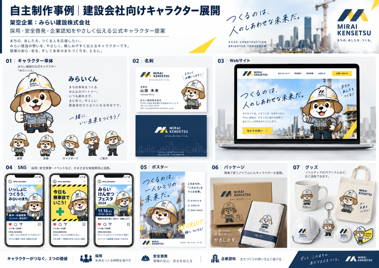 みらいくんのキャラクター展開案